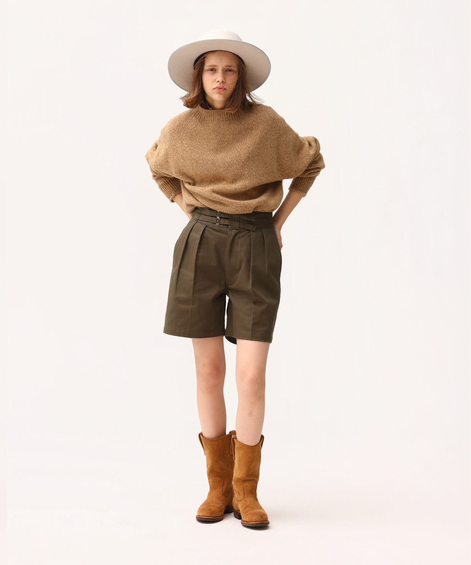 EXTRA FINE LAMB MELANGE SWEATER [UNISEX]