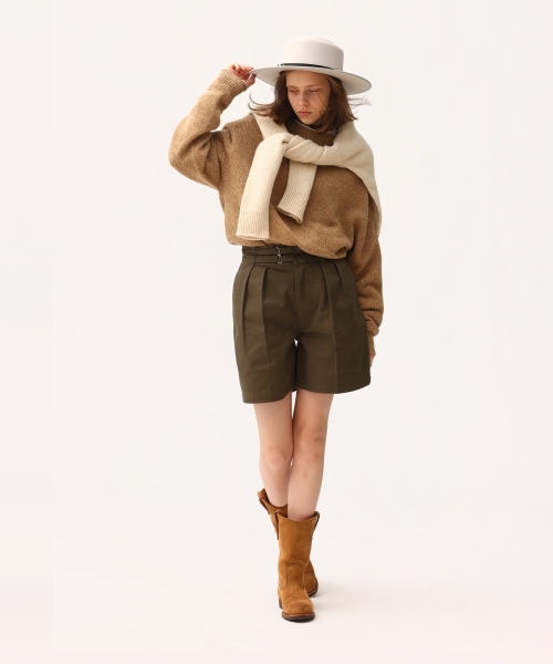 EXTRA FINE LAMB MELANGE SWEATER [UNISEX]