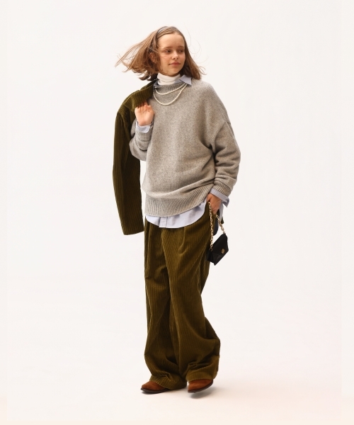 EXTRA FINE LAMB MELANGE SWEATER [UNISEX]