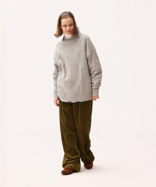EXTRA FINE LAMB MELANGE SWEATER [UNISEX]