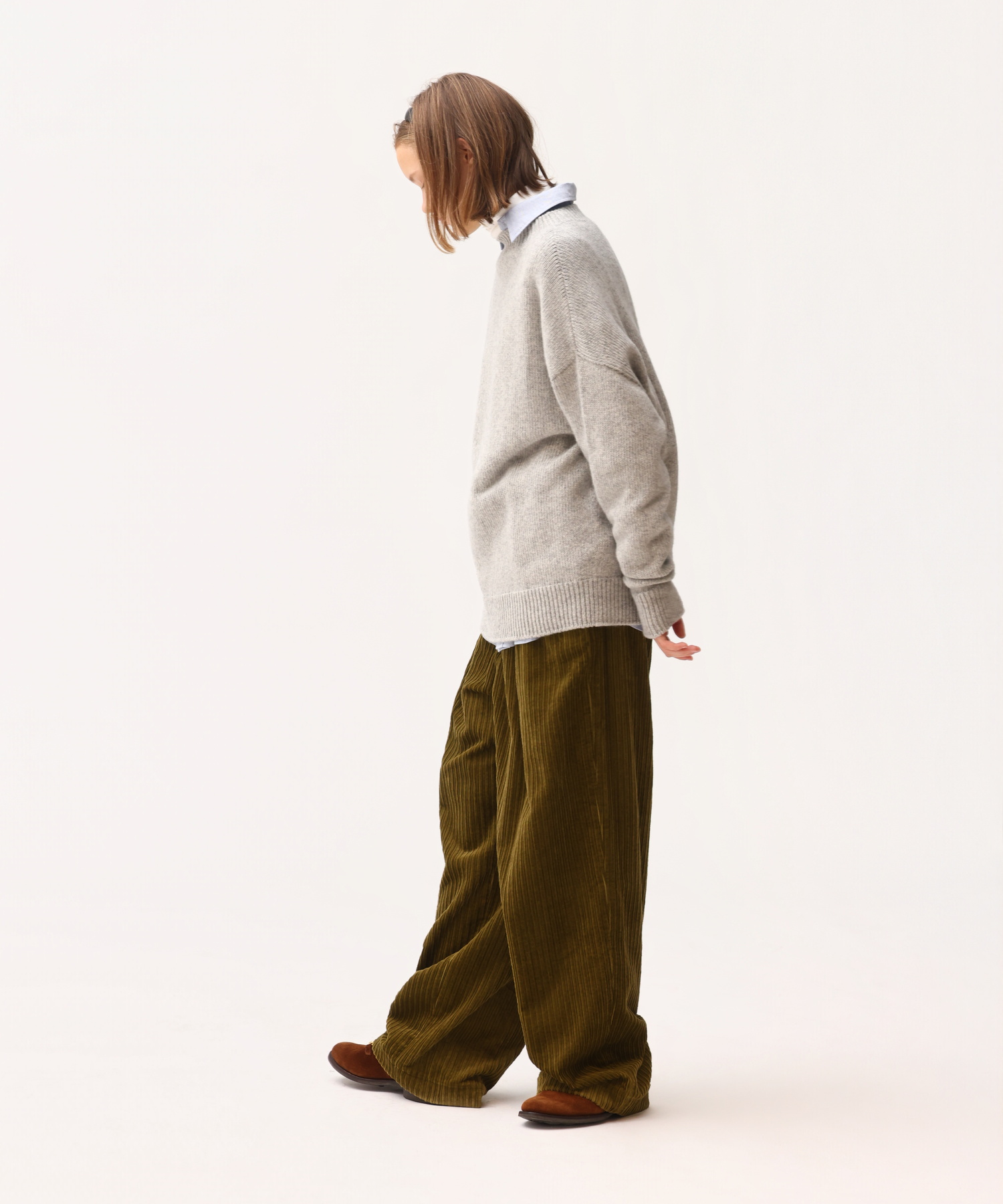 EXTRA FINE LAMB MELANGE SWEATER [UNISEX]