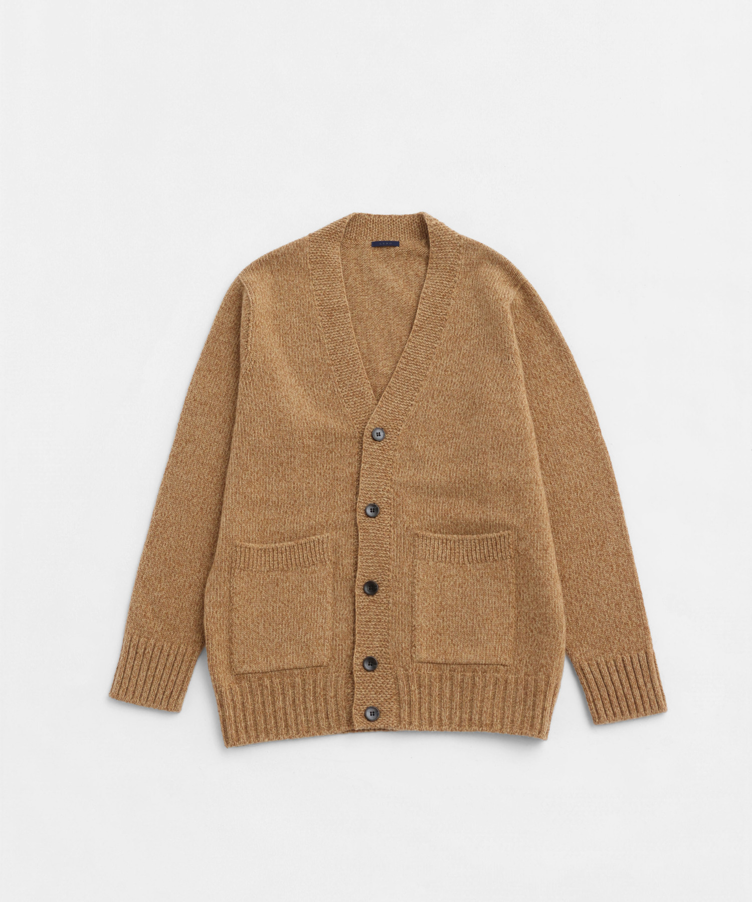 EXTRA FINE LAMB MELANGE CARDIGAN [UNISEX]