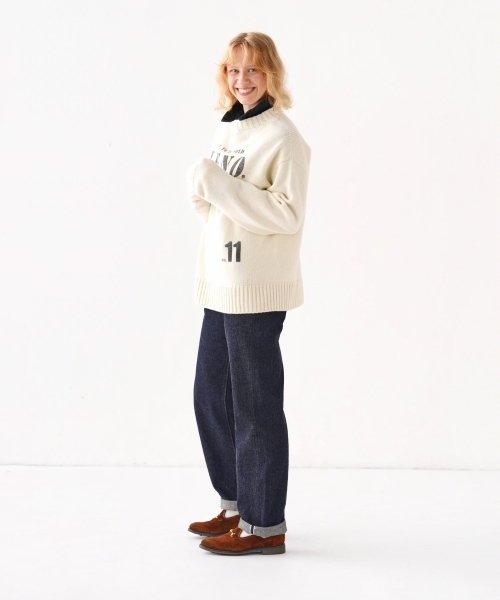 [CLUÉL CAPSULE COLLECTION] EXTRA FINE LAMB PRINTED KNIT