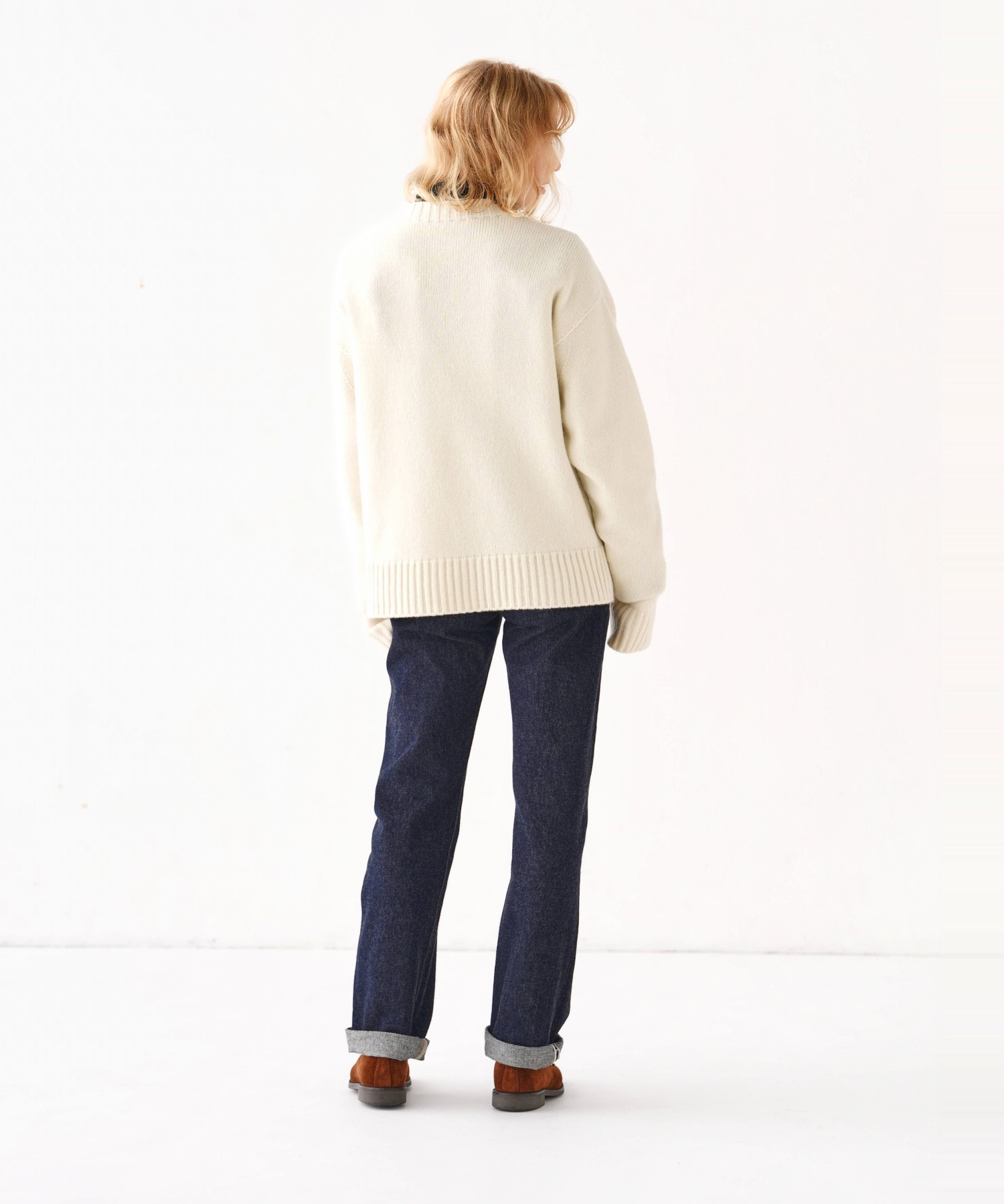 [CLUÉL CAPSULE COLLECTION] EXTRA FINE LAMB PRINTED KNIT