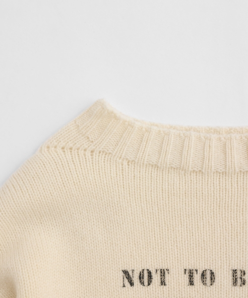 [CLUÉL CAPSULE COLLECTION] EXTRA FINE LAMB PRINTED KNIT