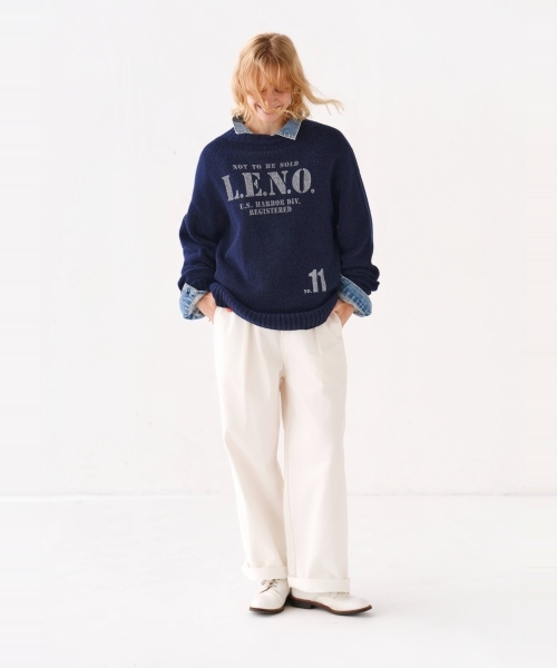 [CLUÉL CAPSULE COLLECTION] EXTRA FINE LAMB PRINTED KNIT