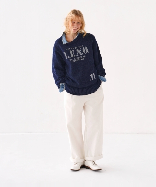 [CLUÉL CAPSULE COLLECTION] EXTRA FINE LAMB PRINTED KNIT