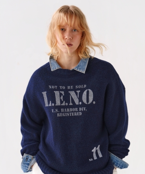 [CLUÉL CAPSULE COLLECTION] EXTRA FINE LAMB PRINTED KNIT