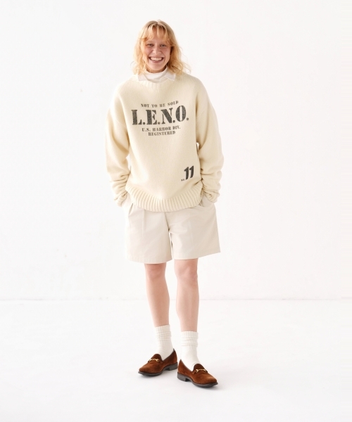 [CLUÉL CAPSULE COLLECTION] EXTRA FINE LAMB PRINTED KNIT