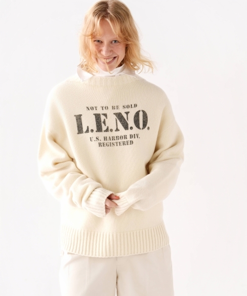 [CLUÉL CAPSULE COLLECTION] EXTRA FINE LAMB PRINTED KNIT