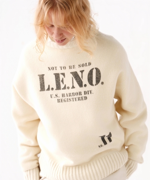 [CLUÉL CAPSULE COLLECTION] EXTRA FINE LAMB PRINTED KNIT