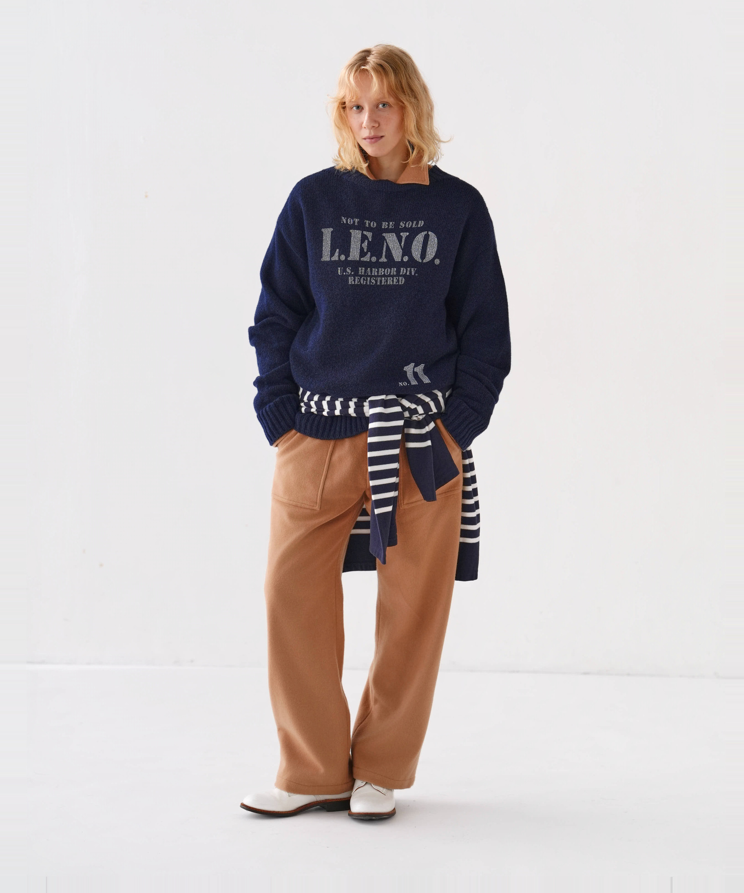 [CLUÉL CAPSULE COLLECTION] EXTRA FINE LAMB PRINTED KNIT