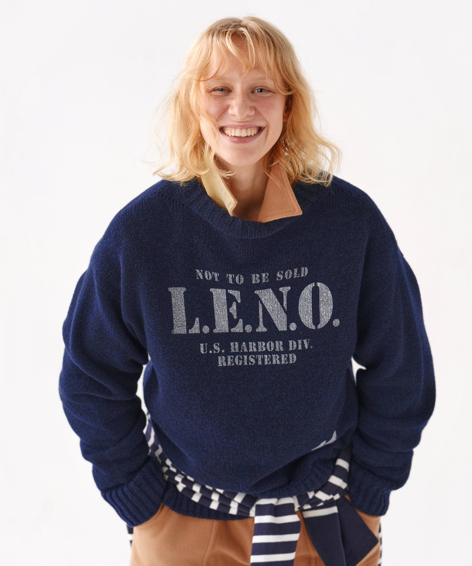 [CLUÉL CAPSULE COLLECTION] EXTRA FINE LAMB PRINTED KNIT