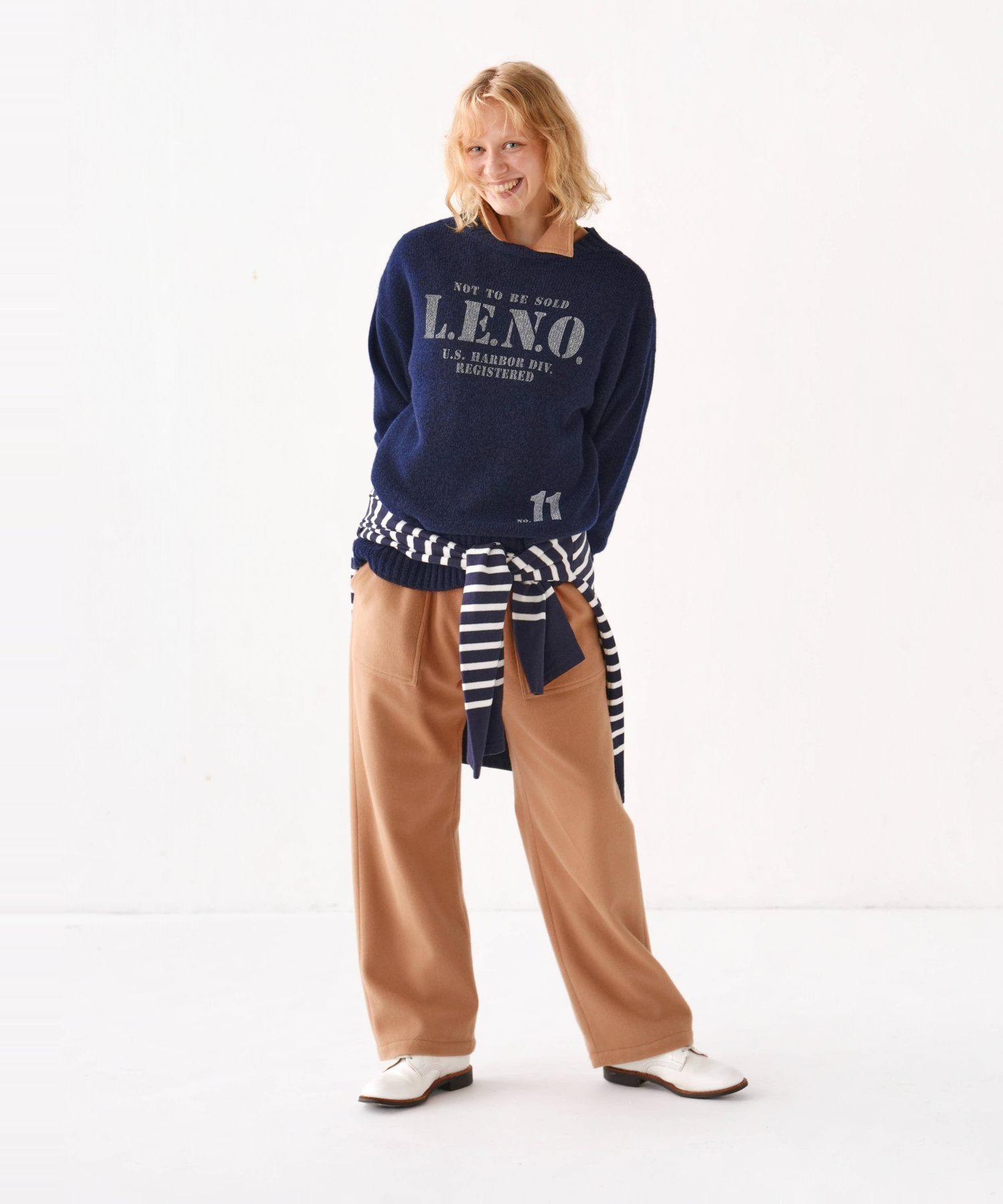 [CLUÉL CAPSULE COLLECTION] EXTRA FINE LAMB PRINTED KNIT