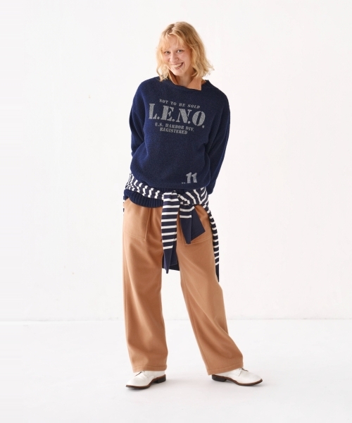 [CLUÉL CAPSULE COLLECTION] EXTRA FINE LAMB PRINTED KNIT