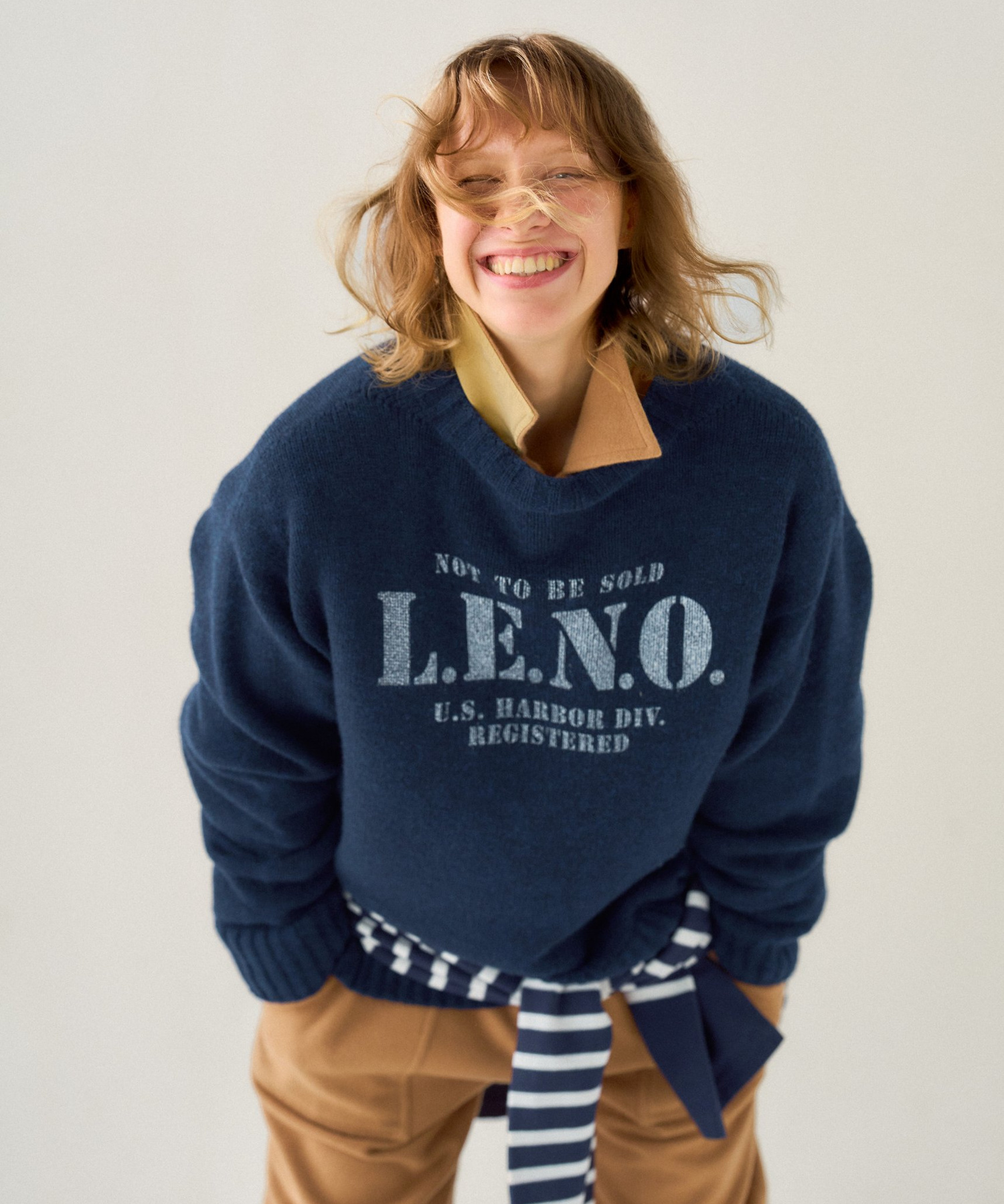 [CLUÉL CAPSULE COLLECTION] EXTRA FINE LAMB PRINTED KNIT