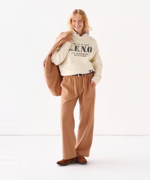 [CLUÉL CAPSULE  COLLECTION]  SUPER110'S MELTON EASY TROUSERS [UNISEX]