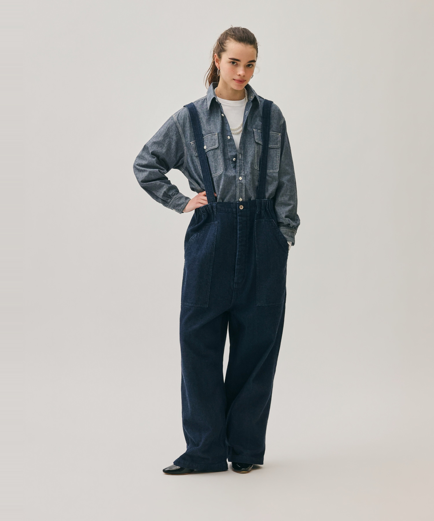 4.5OZ DUNGAREE WORK SHIRTS [UNISEX]
