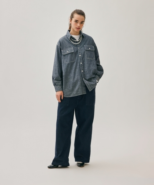 4.5OZ DUNGAREE WORK SHIRTS [UNISEX]