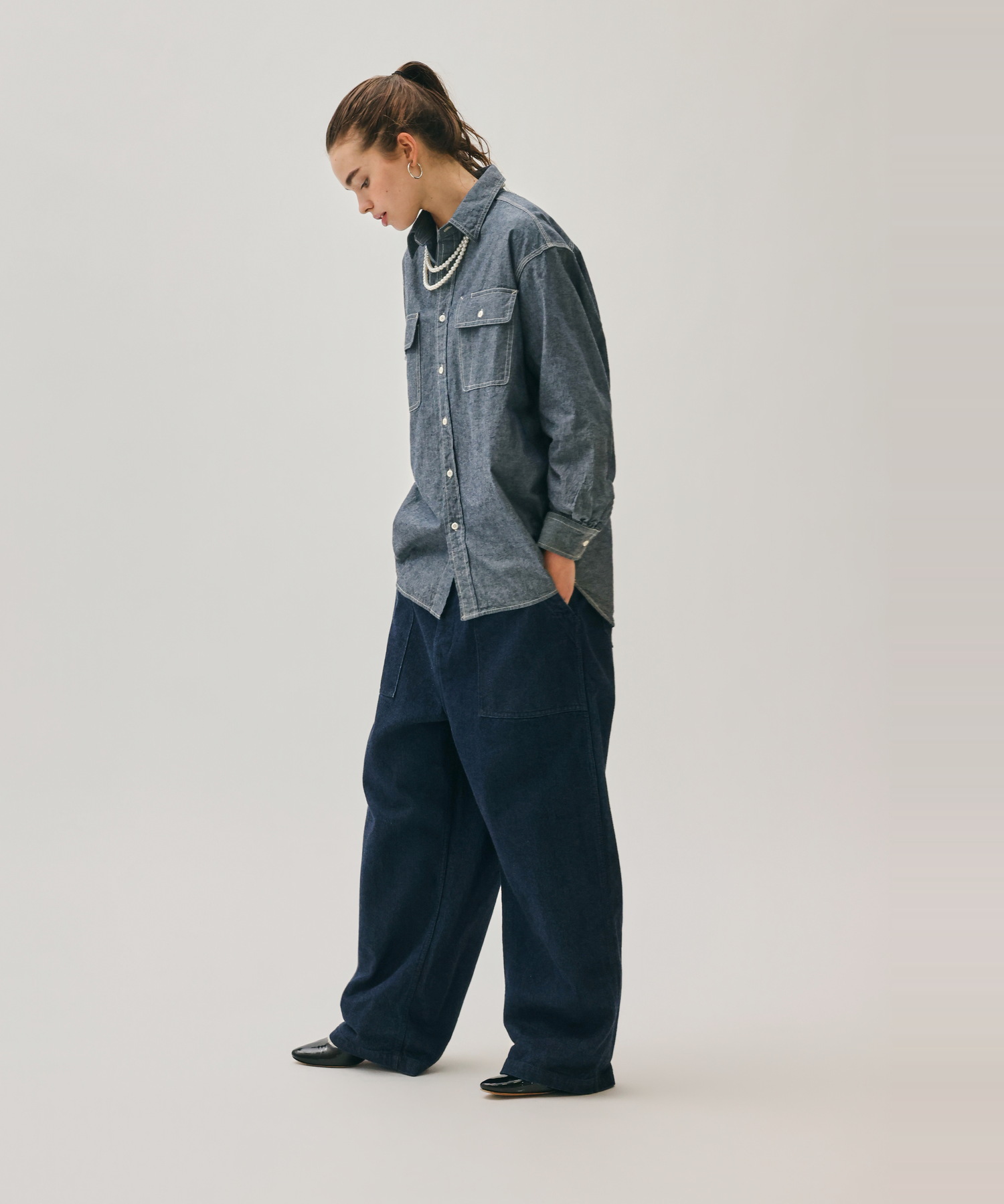 4.5OZ DUNGAREE WORK SHIRTS [UNISEX]