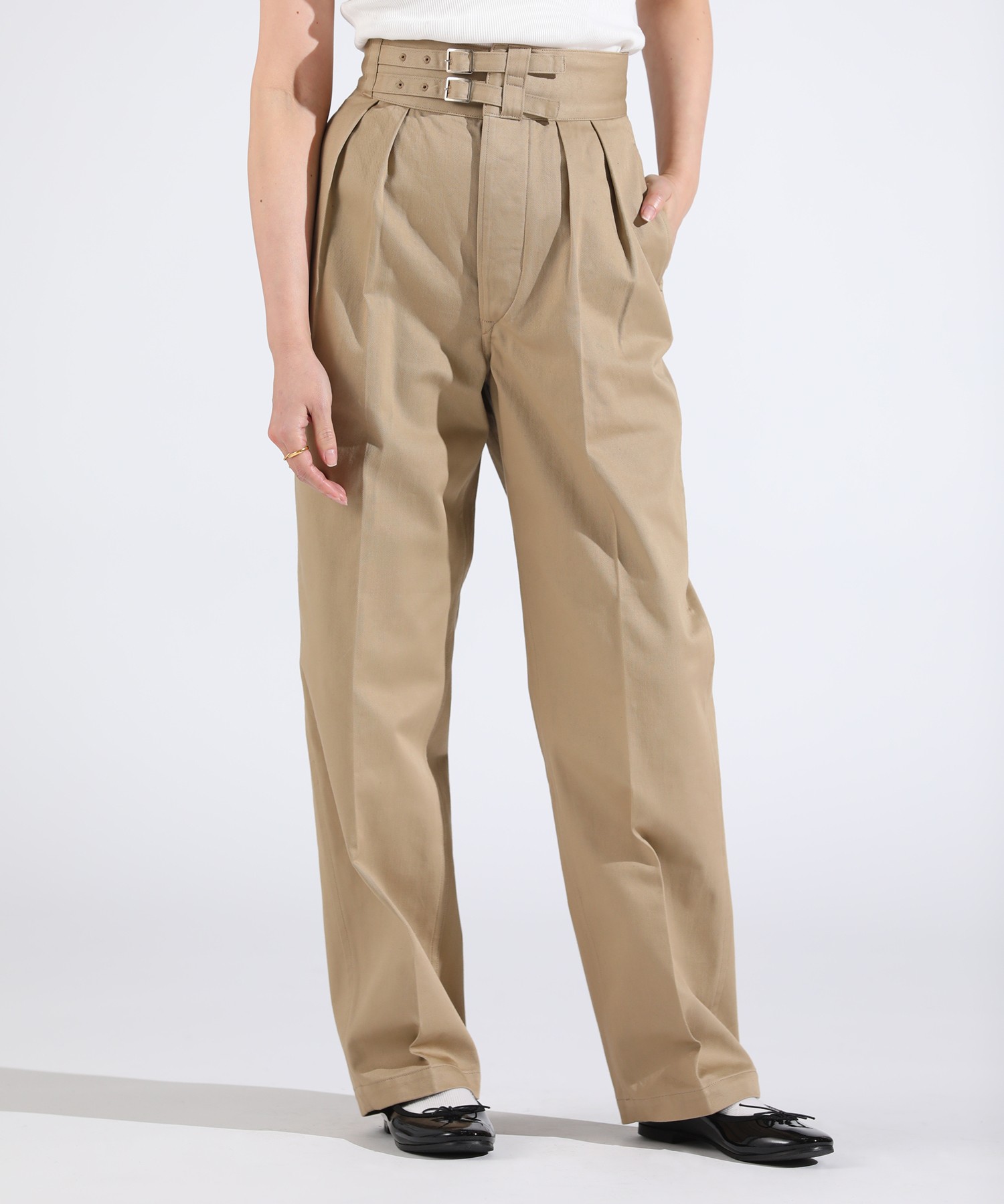 DOUBLE BELTED GURKHA TROUSERS【WOMENS】