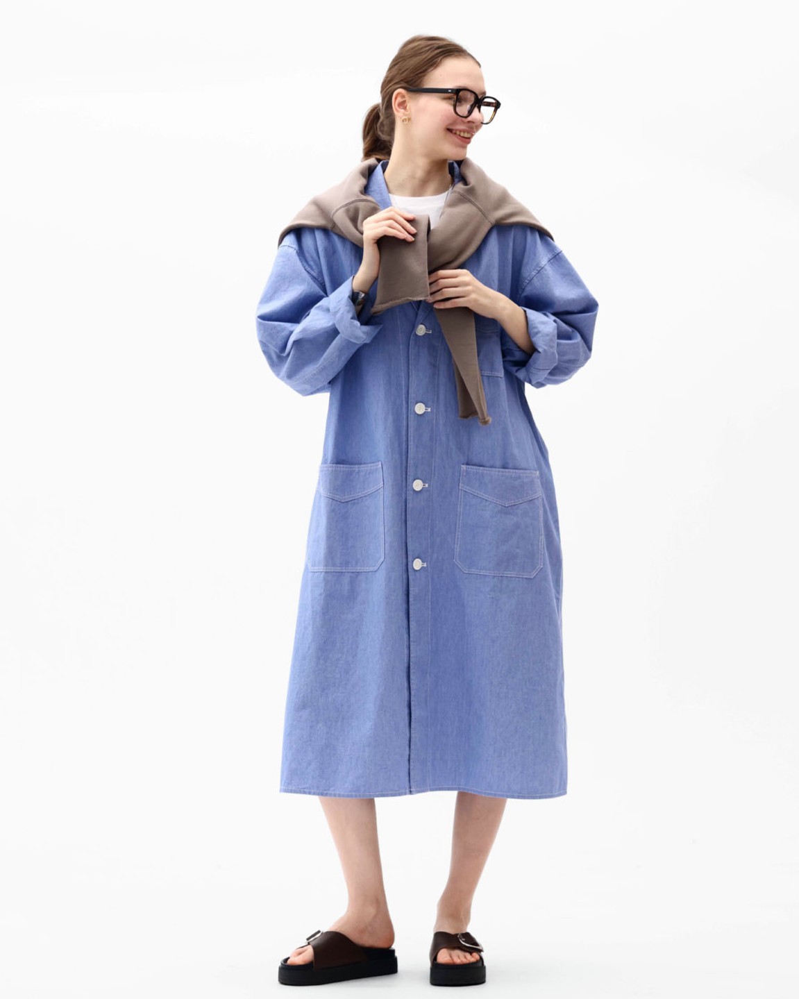 【CLUÉL Collaboration】CHAMBRAY COAT