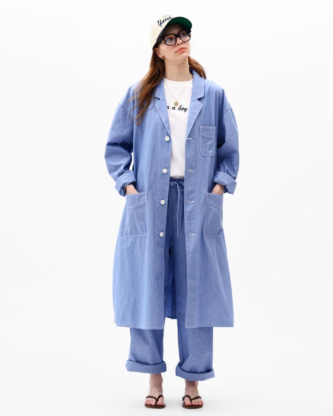 【CLUÉL Collaboration】CHAMBRAY　COAT