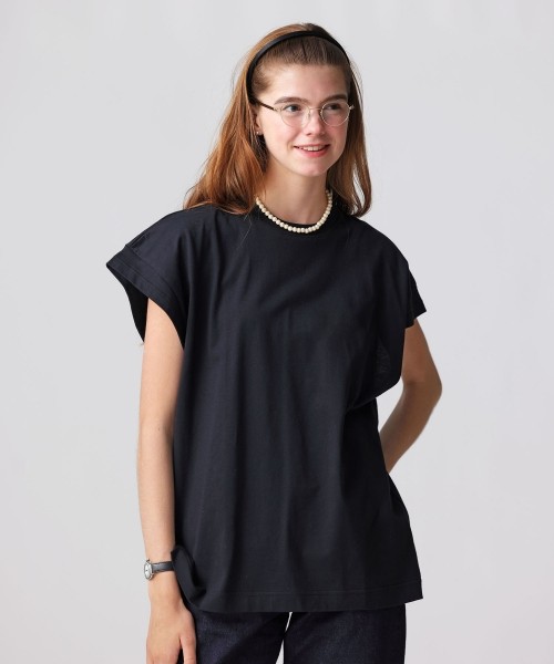 PLAIN FRENCH SLEEVE T-SHIRT