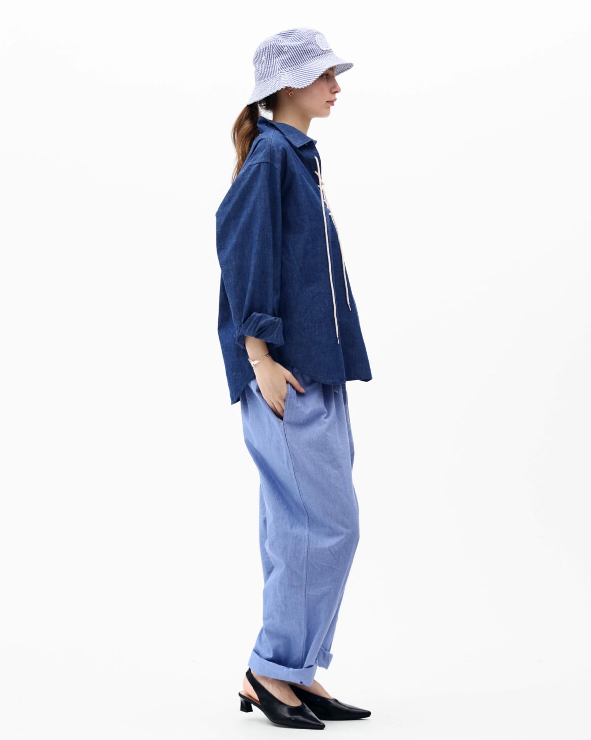 【CLUÉL Collaboration】CHAMBRAY PULLOVER