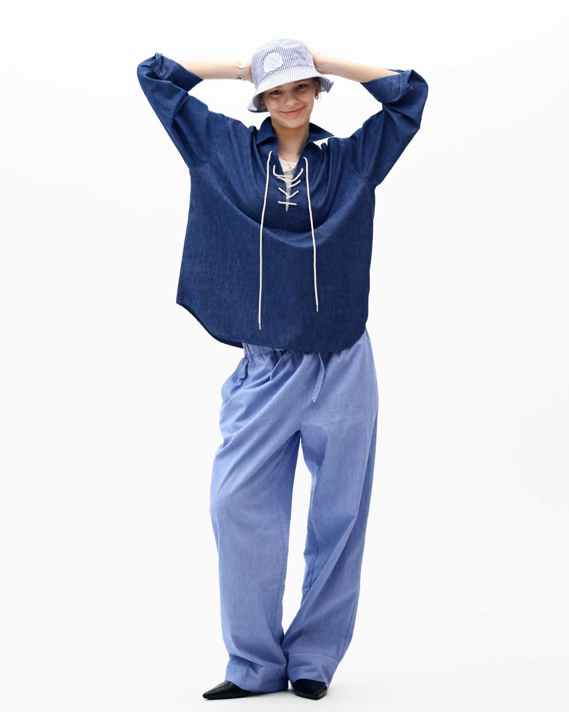 【CLUÉL Collaboration】CHAMBRAY PULLOVER