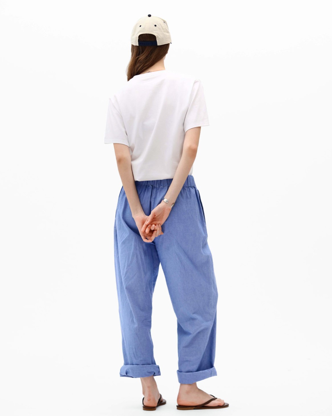 【CLUÉL Collaboration】CHAMBRAY EASY PANTS