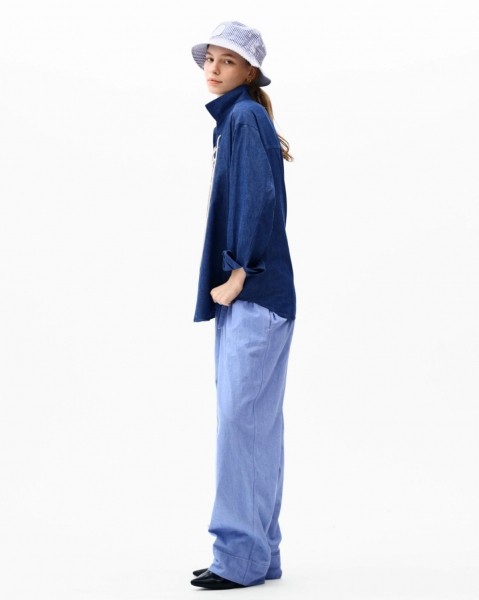 【CLUÉL Collaboration】CHAMBRAY EASY PANTS