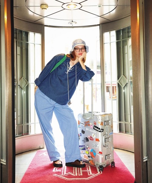 【CLUÉL Collaboration】CHAMBRAY EASY PANTS