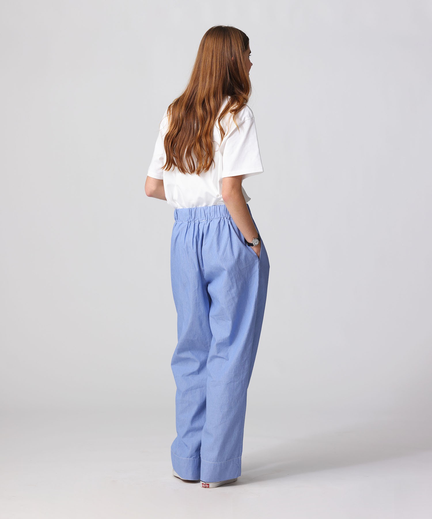 【CLUÉL Collaboration】CHAMBRAY EASY PANTS