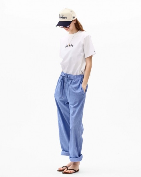 【CLUÉL Collaboration】CHAMBRAY EASY PANTS
