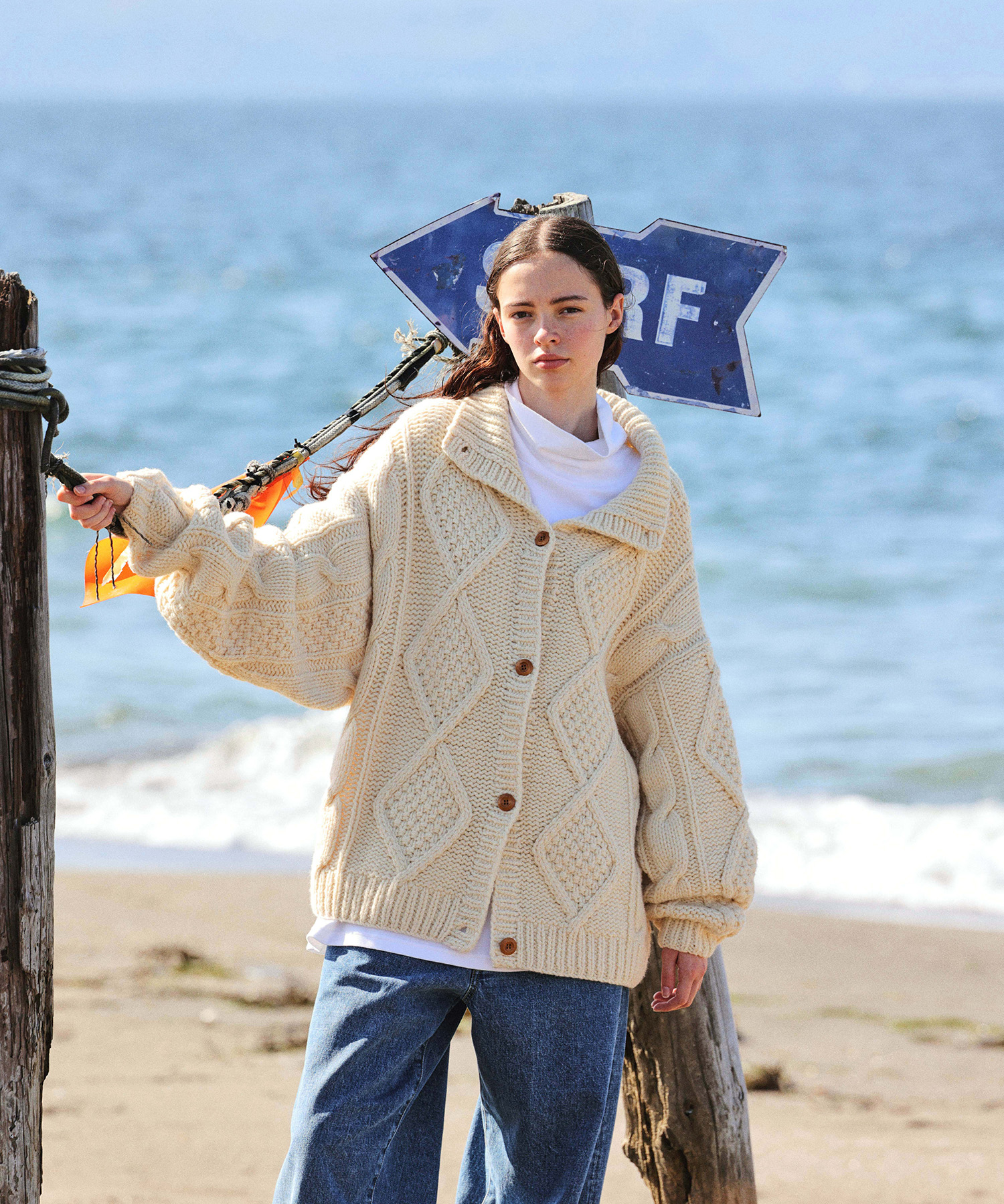 【CLUÉL CAPSULE COLLECTION】ARAN PULLOVER