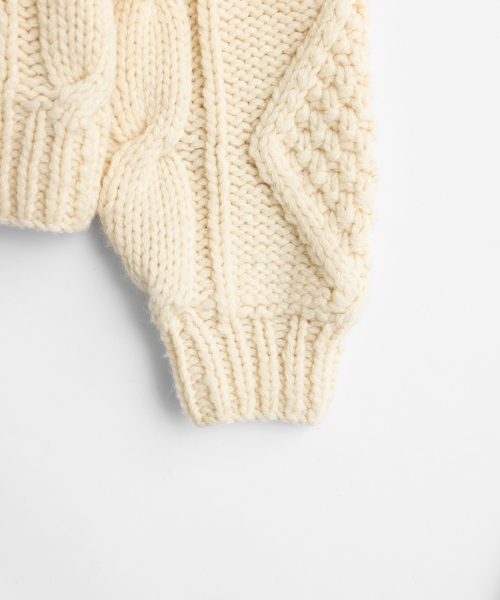 【CLUÉL CAPSULE COLLECTION】ARAN PULLOVER