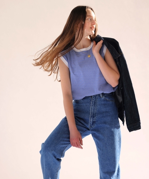 【CLUÉL】THIN BORDER FRENCH T-SHIRT