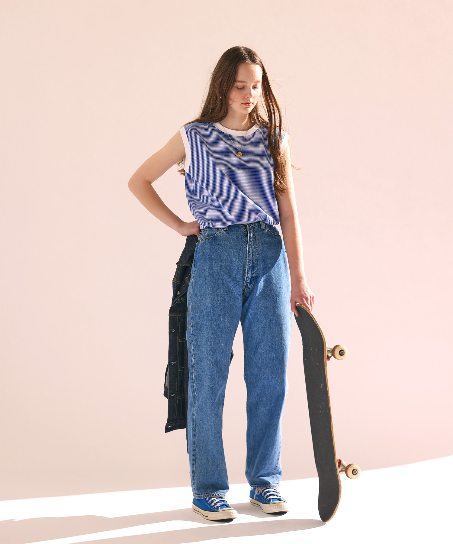 【CLUÉL CAPSULE COLLECTION】THIN BORDER FRENCH T-SHIRT
