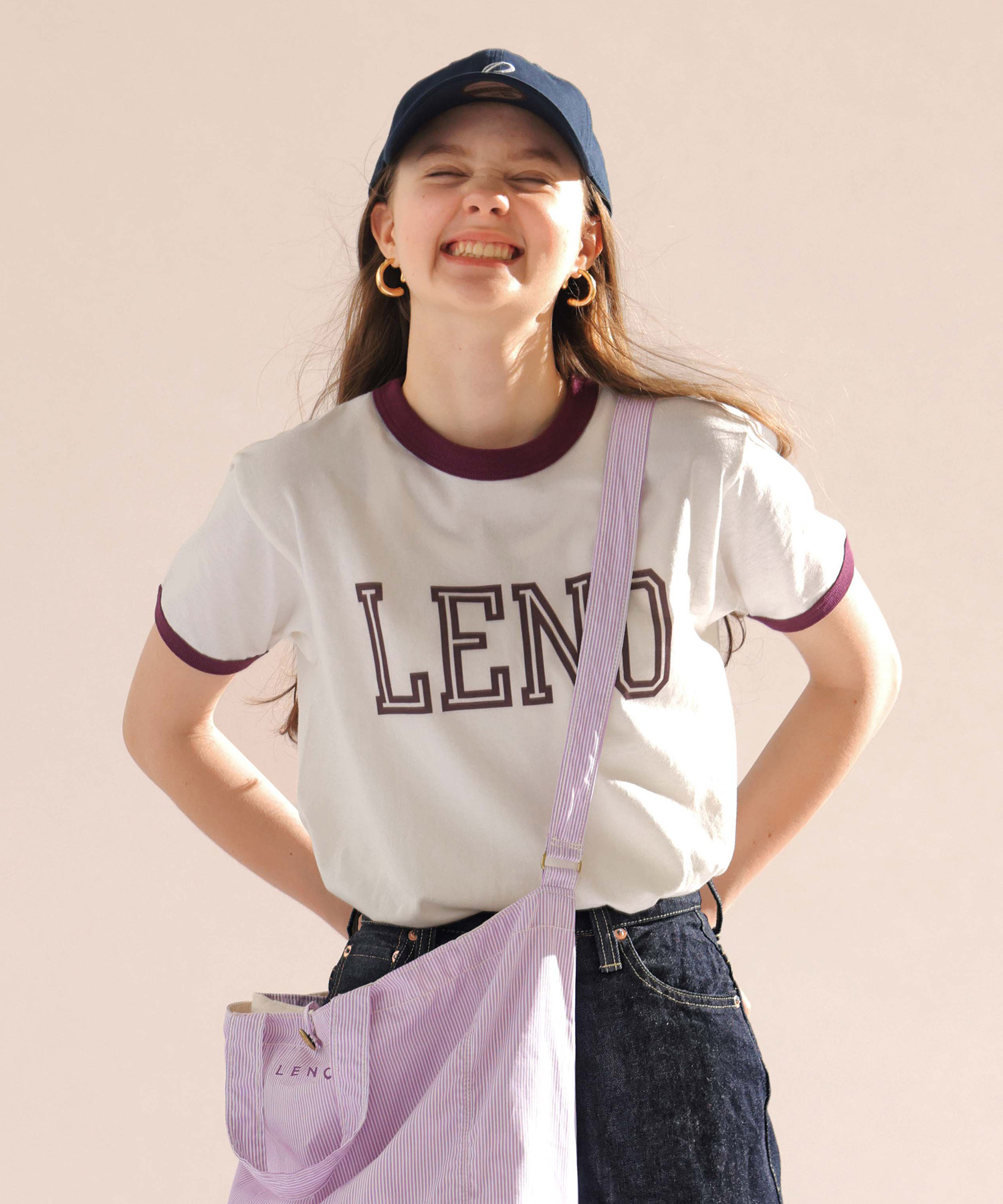 【CLUÉL】RINGER T-SHIRT