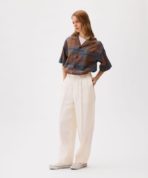 FRENCH WORK HEVY LINEN TROUSERS