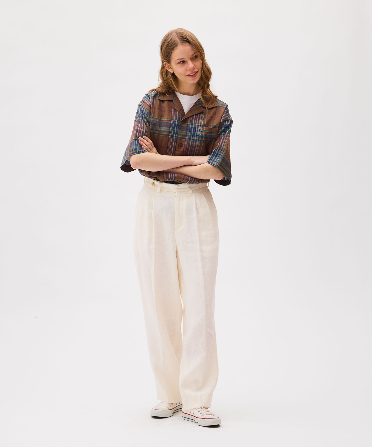 FRENCH WORK HEVY LINEN TROUSERS