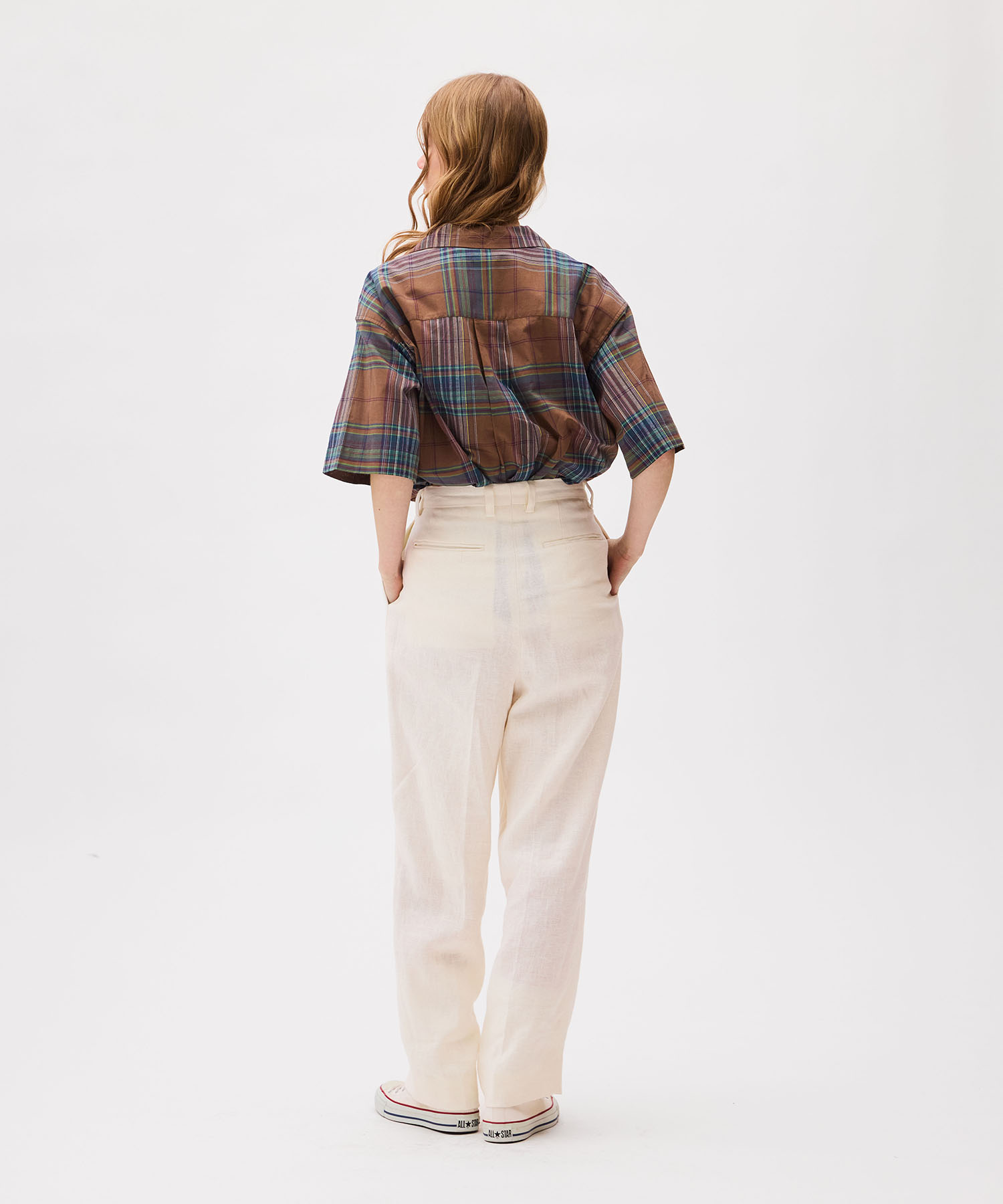 FRENCH WORK HEVY LINEN TROUSERS