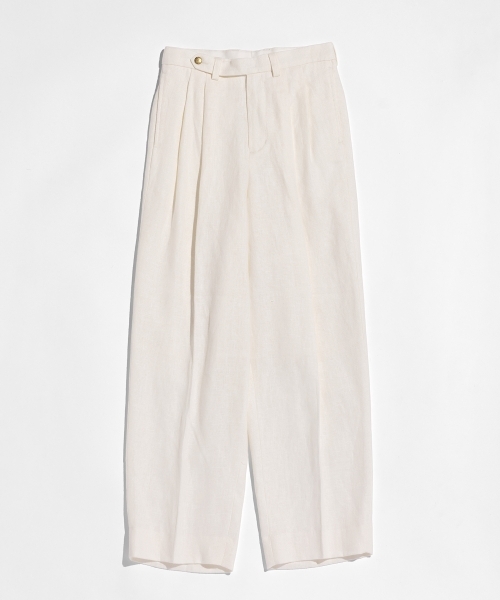 FRENCH WORK HEVY LINEN TROUSERS