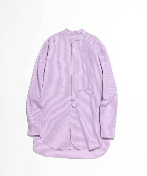  CANDY STRIPE BAND COLLAR  SHIRTS