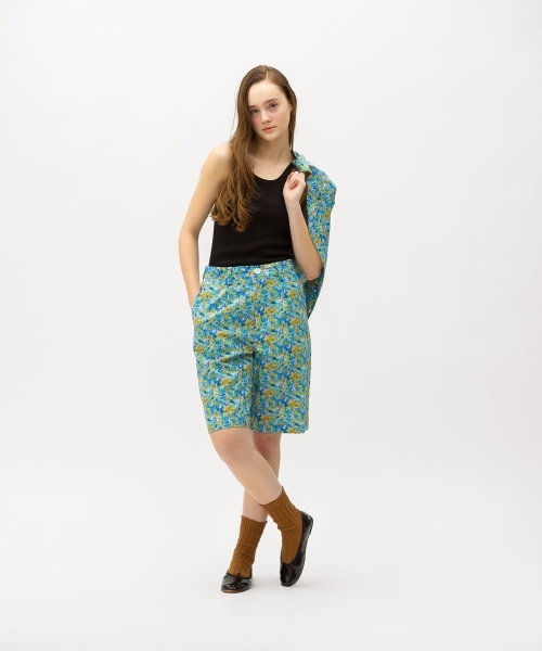 【LIBERTY PRINT】 OPEN COLLAR SHIRTS