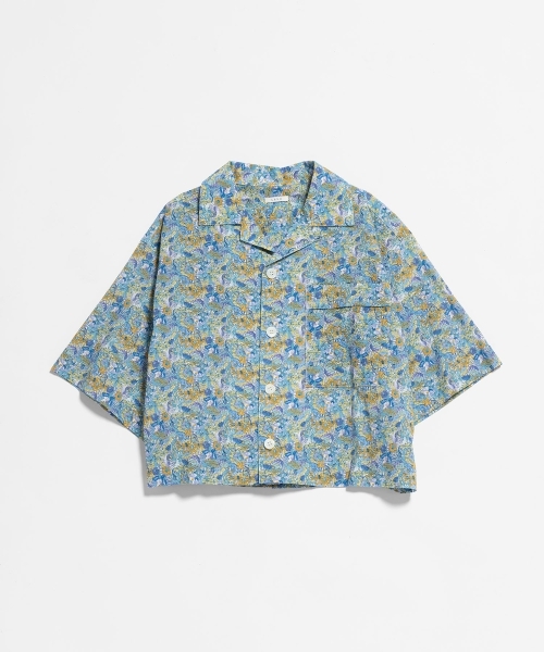 【LIBERTY PRINT】 OPEN COLLAR SHIRTS