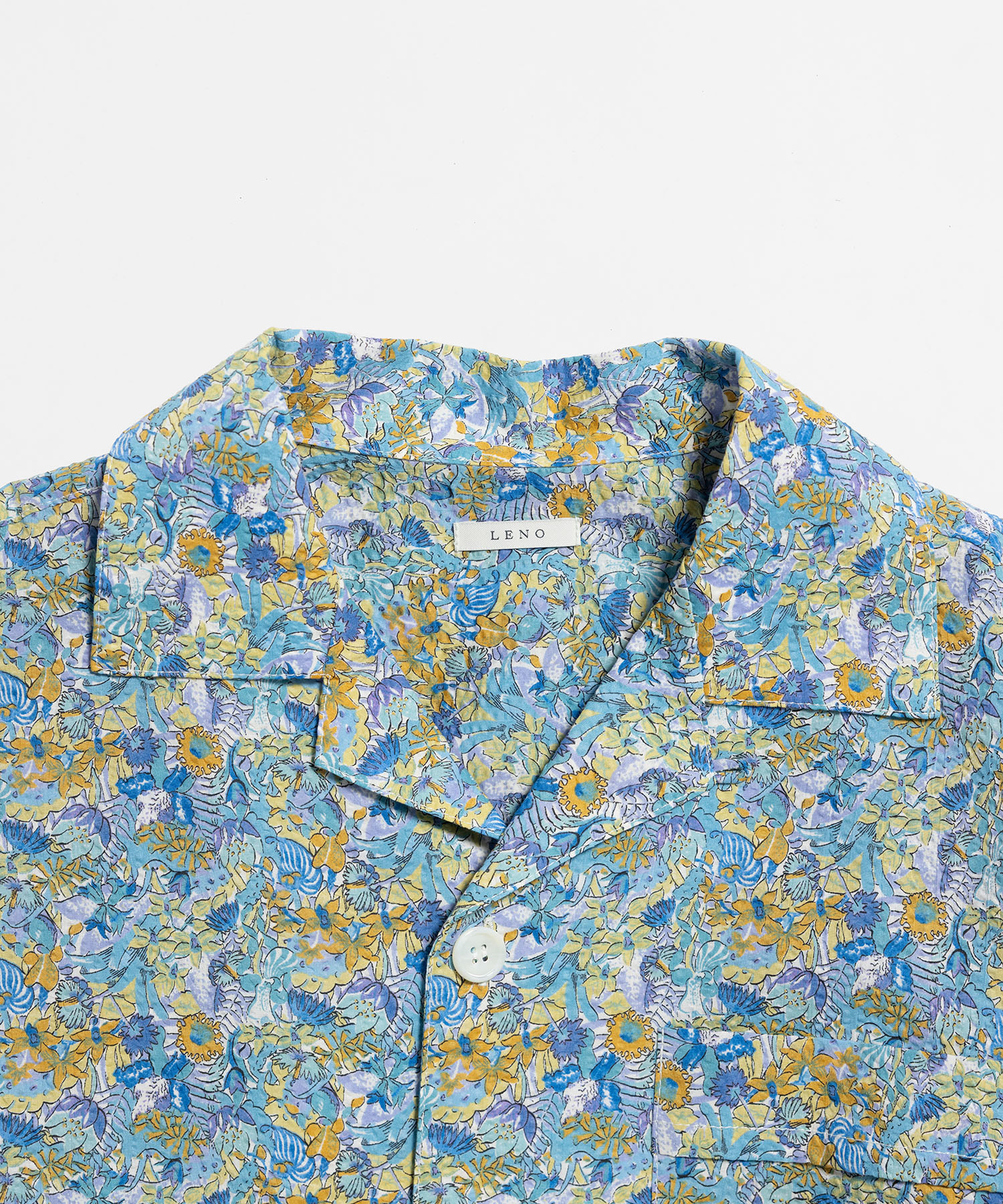 【LIBERTY PRINT】 OPEN COLLAR SHIRTS
