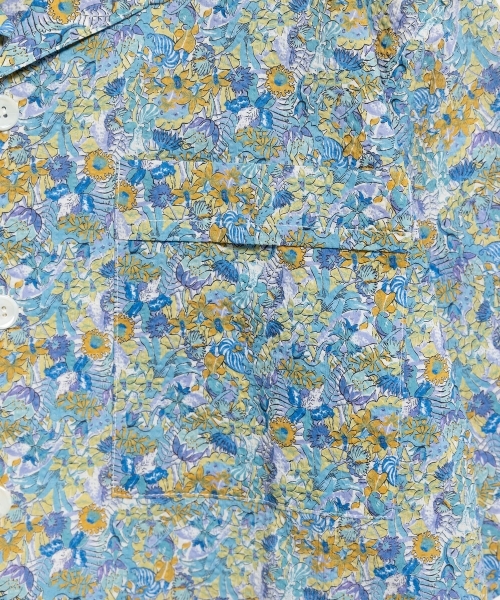 【LIBERTY PRINT】 OPEN COLLAR SHIRTS