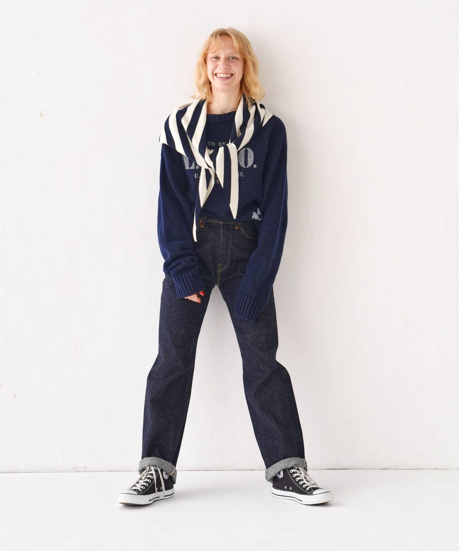 [CLUÉL CAPSULE  COLLECTION] EXTRA FINE LAMB STOLE
